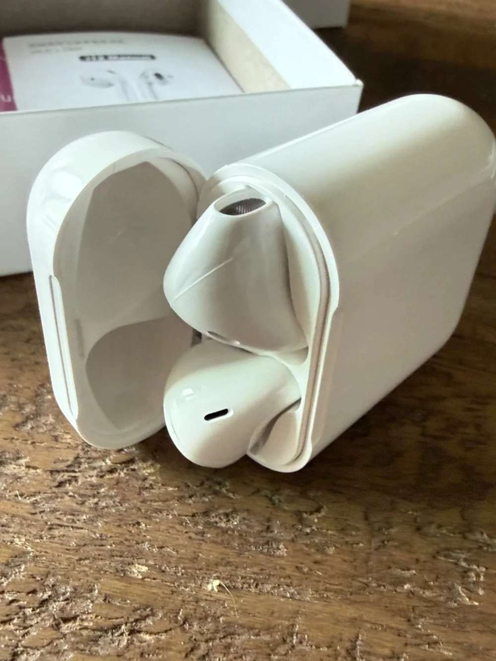 Earbuds, auto power on auto pairing earbuds.